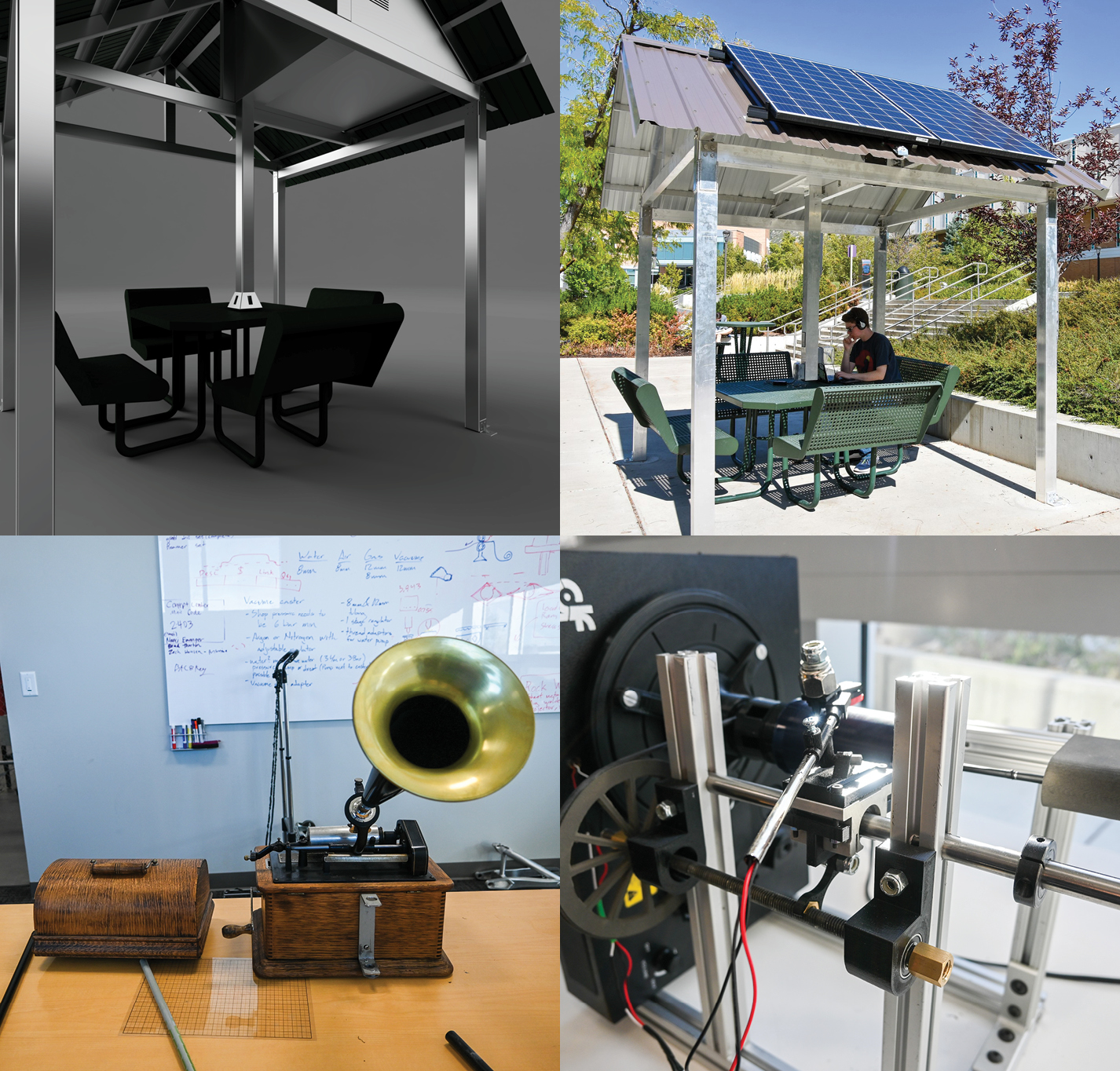 collage of projects